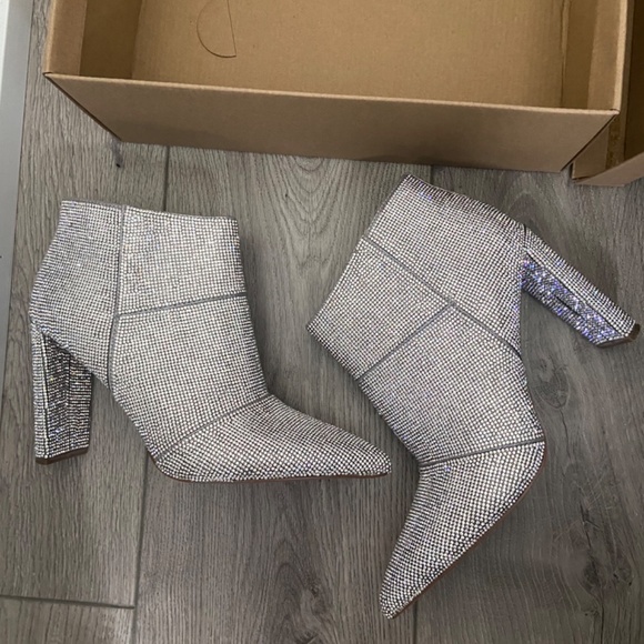Steve Madden Embellished Rhinestone Boots - Picture 2 of 3